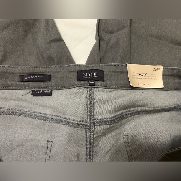 NWT NYDJ Slim bootcut Stretch Jeans Women plus size 26W Gray - Picture 3 of 7